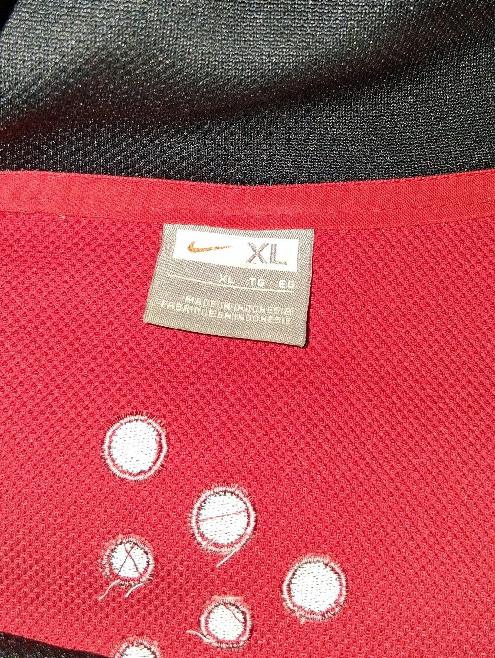 Y2K Nike Vintage Red Black Track Jacket